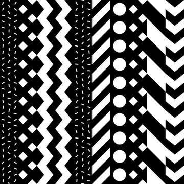 Seamless geometric pattern. Repeating ethnic ornamental design. Zigzag and Stock Illustration