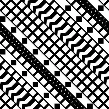 Seamless geometric pattern. Repeating ethnic ornamental design. Zigzag and Stock Illustration
