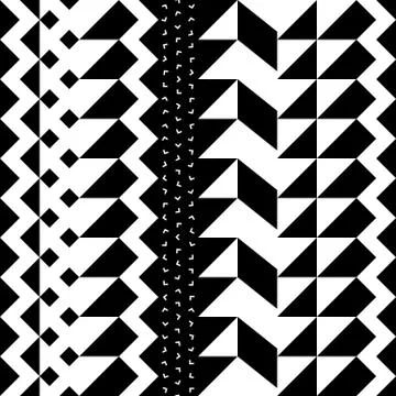 Seamless geometric pattern. Repeating ethnic ornamental design. Zigzag and イラスト素材