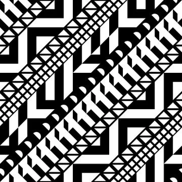 Seamless geometric pattern. Repeating ethnic ornamental design. Zigzag and イラスト素材