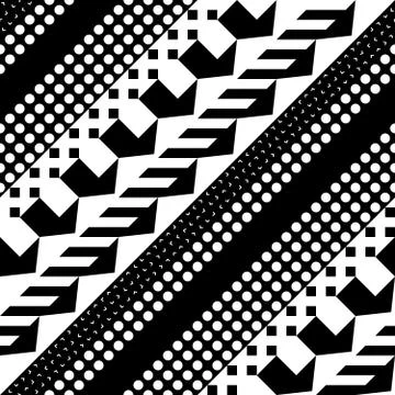 Seamless geometric pattern. Repeating ethnic ornamental design. Zigzag and Stock Illustration