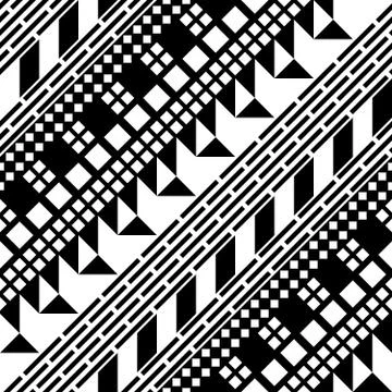 Seamless geometric pattern. Repeating ethnic ornamental design. Zigzag and イラスト素材