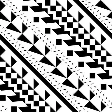 Seamless geometric pattern. Repeating ethnic ornamental design. Zigzag and Stock Illustration