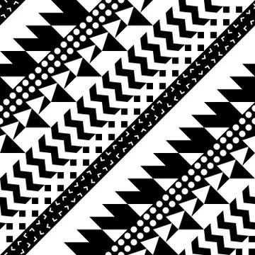 Seamless geometric pattern. Repeating ethnic ornamental design. Zigzag and イラスト素材