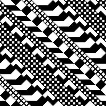 Seamless geometric pattern. Repeating ethnic ornamental design. Zigzag and Stock Illustration
