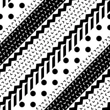 Seamless geometric pattern. Repeating ethnic ornamental design. Zigzag and イラスト素材
