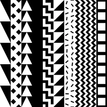 Seamless geometric pattern. Repeating ethnic ornamental design. Zigzag and Stock Illustration