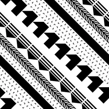 Seamless geometric pattern. Repeating ethnic ornamental design. Zigzag and Stock Illustration