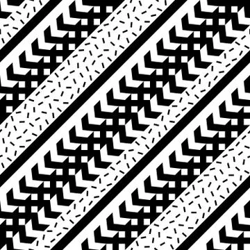 Seamless geometric pattern. Repeating ethnic ornamental design. Zigzag and イラスト素材