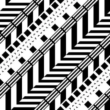 Seamless geometric pattern. Repeating ethnic ornamental design. Zigzag and Stock Illustration