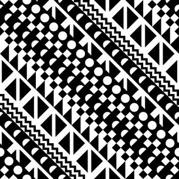 Seamless geometric pattern. Repeating ethnic ornamental design. Zigzag and イラスト素材