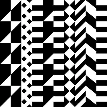 Seamless geometric pattern. Repeating ethnic ornamental design. Zigzag and Stock Illustration