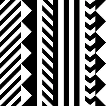 Seamless geometric pattern. Repeating ethnic ornamental design. Zigzag and Stock Illustration