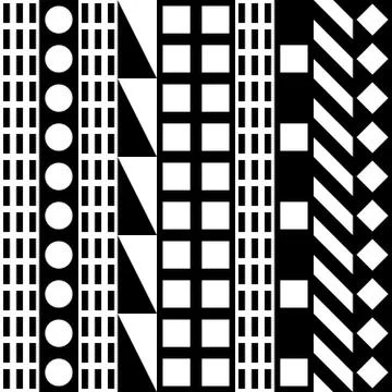 Seamless geometric pattern. Repeating ethnic ornamental design. Zigzag and Stock Illustration
