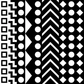 Seamless geometric pattern. Repeating ethnic ornamental design. Zigzag and Stock Illustration