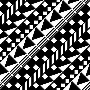 Seamless geometric pattern. Repeating ethnic ornamental design. Zigzag and イラスト素材