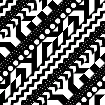Seamless geometric pattern. Repeating ethnic ornamental design. Zigzag and Stock Illustration