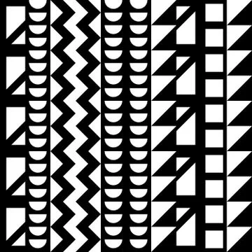 Seamless geometric pattern. Repeating ethnic ornamental design. Zigzag and Stock Illustration