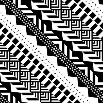 Seamless geometric pattern. Repeating ethnic ornamental design. Zigzag and イラスト素材