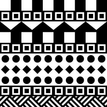 Seamless geometric pattern. Repeating ethnic ornamental design. Zigzag and Stock Illustration
