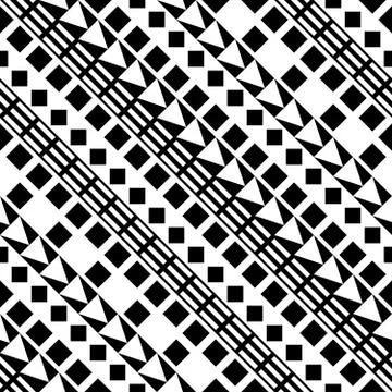 Seamless geometric pattern. Repeating ethnic ornamental design. Zigzag and Stock Illustration