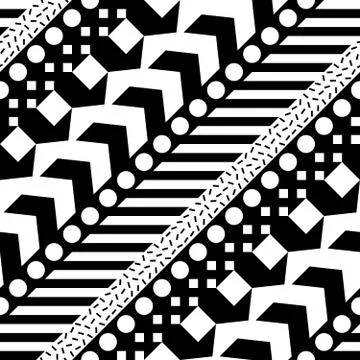 Seamless geometric pattern. Repeating ethnic ornamental design. Zigzag and Stock Illustration