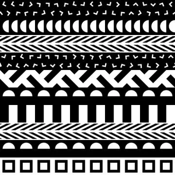 Seamless geometric pattern. Repeating ethnic ornamental design. Zigzag and イラスト素材