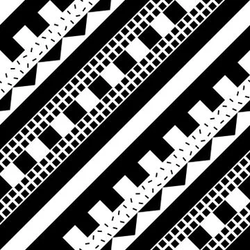 Seamless geometric pattern. Repeating ethnic ornamental design. Zigzag and Stock Illustration