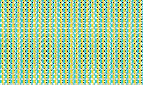 Seamless geometric pattern with repeating yellow and blue abstrac Stock Illustration