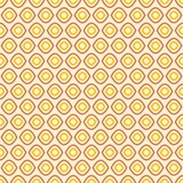 Seamless geometric pattern in retro pastel colors Stock Illustration