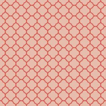 Seamless geometric pattern in retro vintage style, pink and raspberry blush Stock Illustration