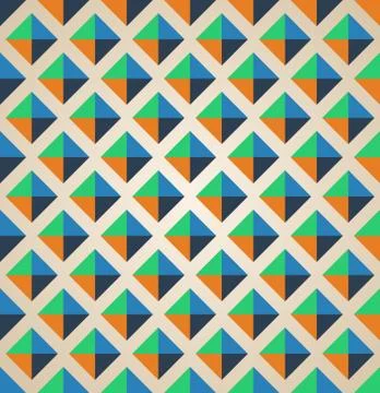 Seamless geometric pattern with rhombus Stock Illustration