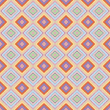 Seamless geometric pattern with rhombus Stock Illustration