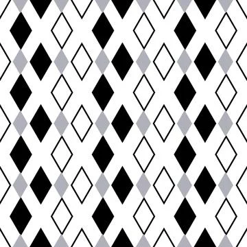 Seamless geometric pattern with rhombus shapes illustration Stock Illustration