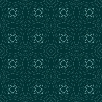 Seamless Geometric Pattern Of Rhombuses And Polygons. Blue Pattern On A Dark  Stock Illustration