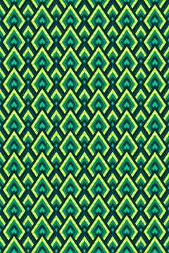 Seamless geometric pattern of rhombuses and triangles Stock Illustration