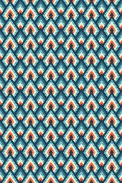 Seamless geometric pattern of rhombuses and triangles Illustrazione stock