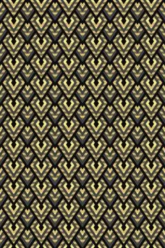 Seamless geometric pattern of rhombuses and triangles Illustrazione stock