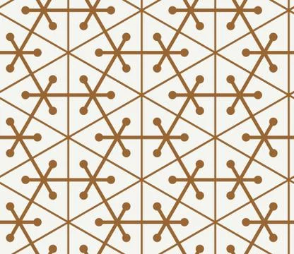 Seamless geometric pattern simple flat vector illustration Stock Illustration