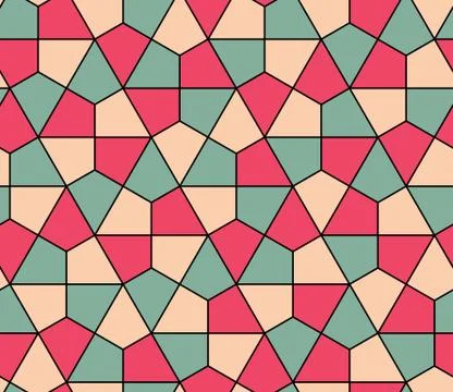 Seamless geometric pattern simple flat vector illustration. Lined geometric c Stock Illustration