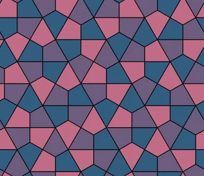 Seamless geometric pattern simple flat vector illustration. Lined geometric c Illustrazione stock
