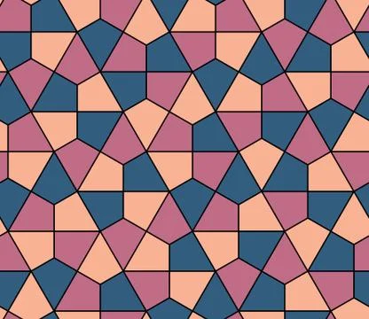 Seamless geometric pattern simple flat vector illustration. Lined geometric c Stock Illustration