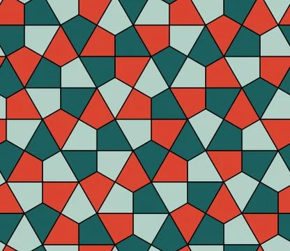 Seamless geometric pattern simple flat vector illustration. Lined geometric c Illustrazione stock