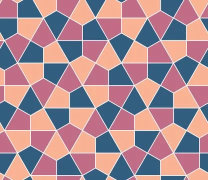 Seamless geometric pattern simple flat vector illustration. Lined geometric c Illustrazione stock