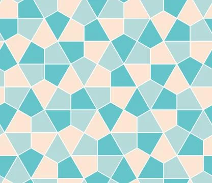 Seamless geometric pattern simple flat vector illustration. Lined geometric c Stock Illustration