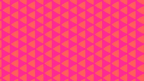 Seamless geometric pattern with small orange and pink triangular shapes Video stock 301520609
