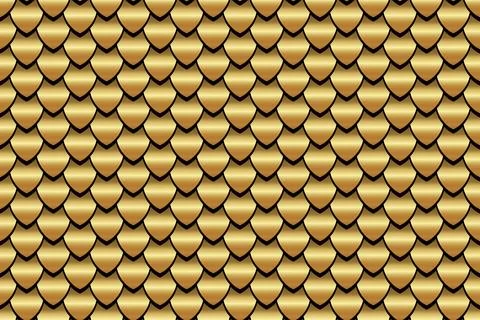 Seamless geometric pattern, snake fish, mermaid, dragon scales. TEXTURE Illustrazione stock