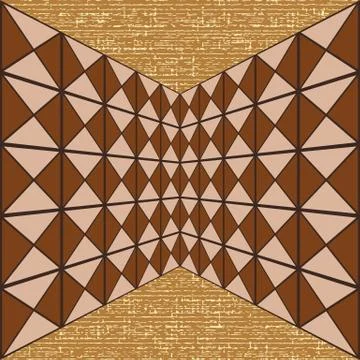 Seamless geometric pattern of squares and triangles Illustrazione stock