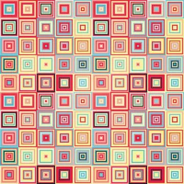 Seamless geometric pattern of squares Stock Illustration