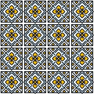 Seamless geometric pattern with squares Illustrazione stock